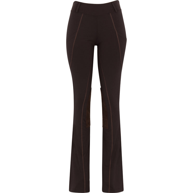 stickyseat cargo pocket boot cut pant - chocolate brown