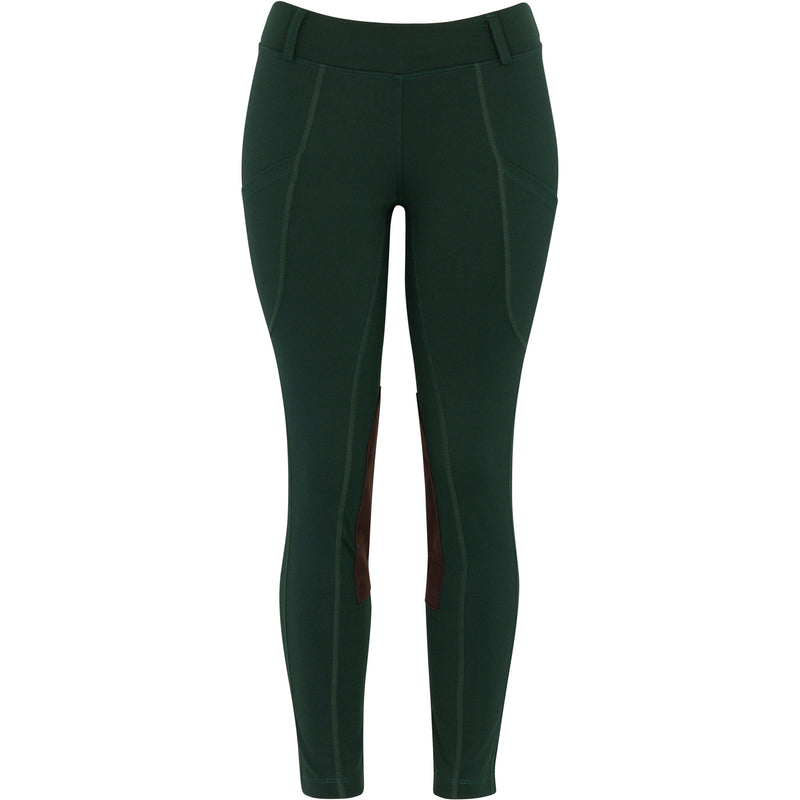 stickyseat cargo pocket boot cut pant - forest green